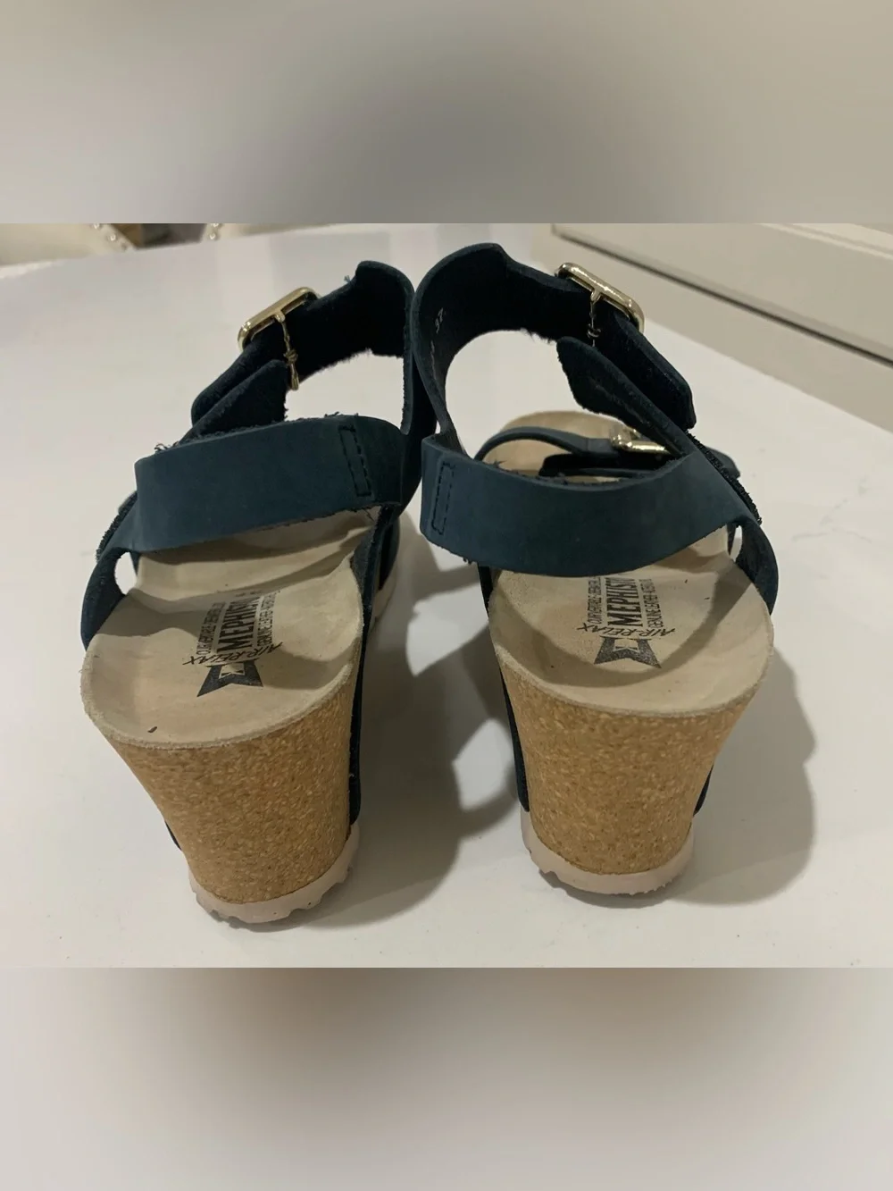 Mephisto Lissandra Platform Wedge Sandal Shoes 37